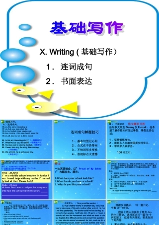 中考英语复习策略课件 书面表达 课件