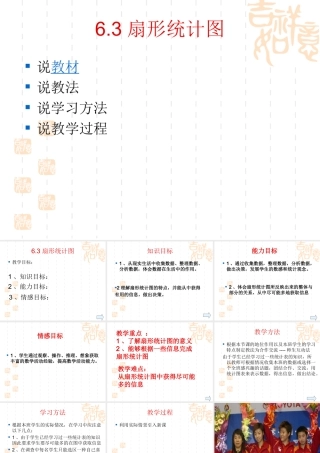 七年级数学上册 扇形统计图课件 北师大版 课件