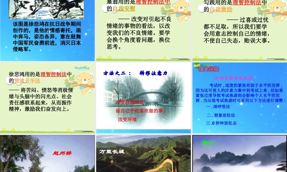 七年级政治下册 第十三课(让快乐时时围绕在我身边)课件1 鲁教版  课件