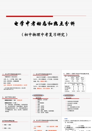 中考物理电学复习课件