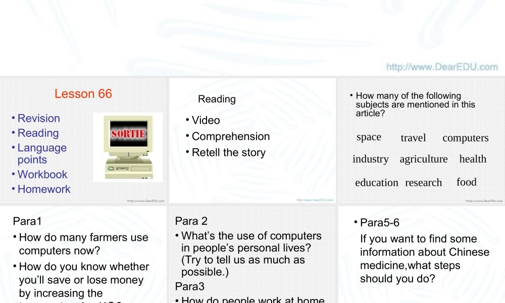 Unit6 Life in the future二 人教版 课件