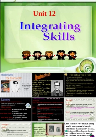 unit12       integrating skills及课文讲解 人教版高二英语Unit12 Fact and fantasy单元完整课件 人教版高二英语Unit12 Fact and fantasy单元完整课件