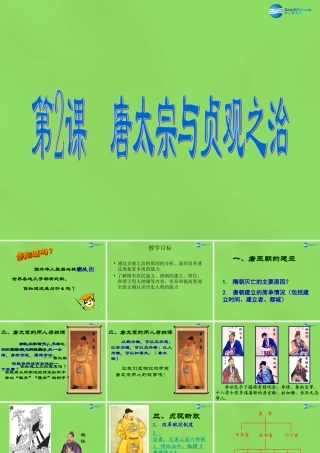 七年级历史下册(第2课 唐太宗与贞观之治)课件 北师大版 课件