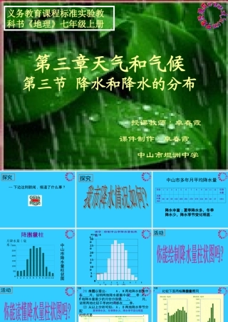 七年级地理上：第三章第三节 降水和降水的分布课件(人教新课标) 课件