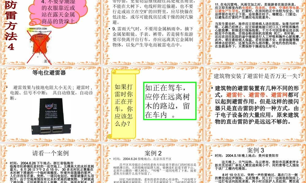 中考语文生存训练主题 防雷 课件