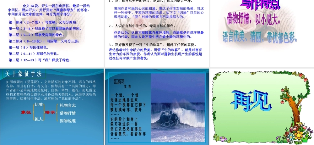 (囚緑记)课件1  (新人教版必修2) 课件