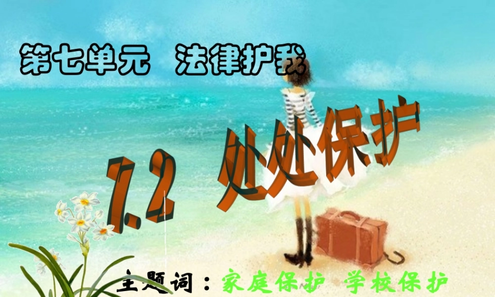 七年级政治下册 处处保护课件 粤教版 课件