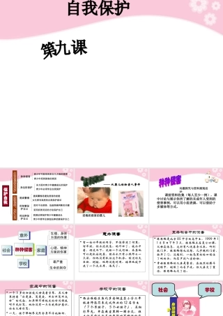 七年级政治上册第9课 第一框 保护自我课件2 人教新课标 课件