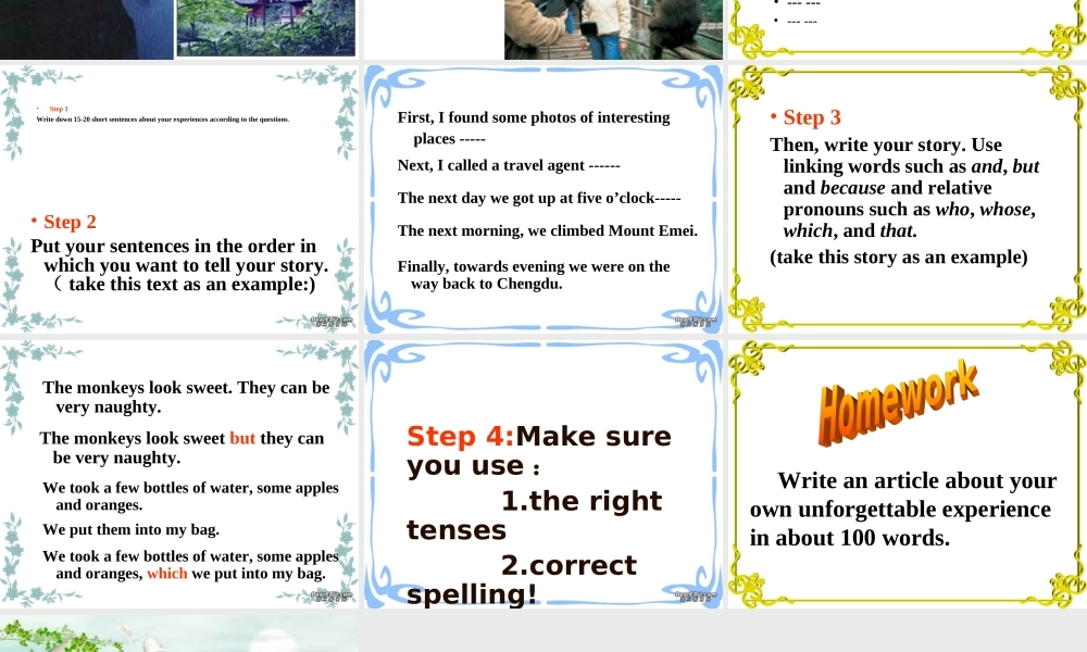 Unit4 integrating skills 人教版过渡教材 课件