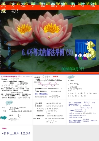 6.4(2) 第六章不等式课件 第六章不等式课件