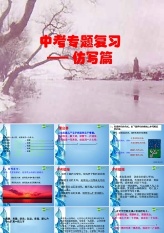 中考语文专题复习课件 仿写 课件