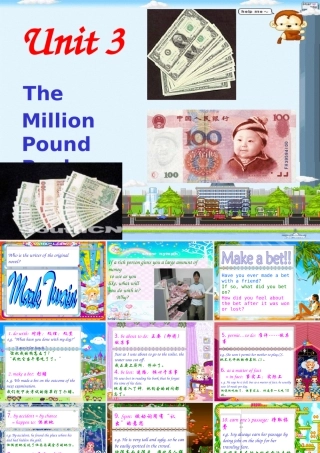Unit3 The Million Pound Bank Note 新课标人教版必修3 课件