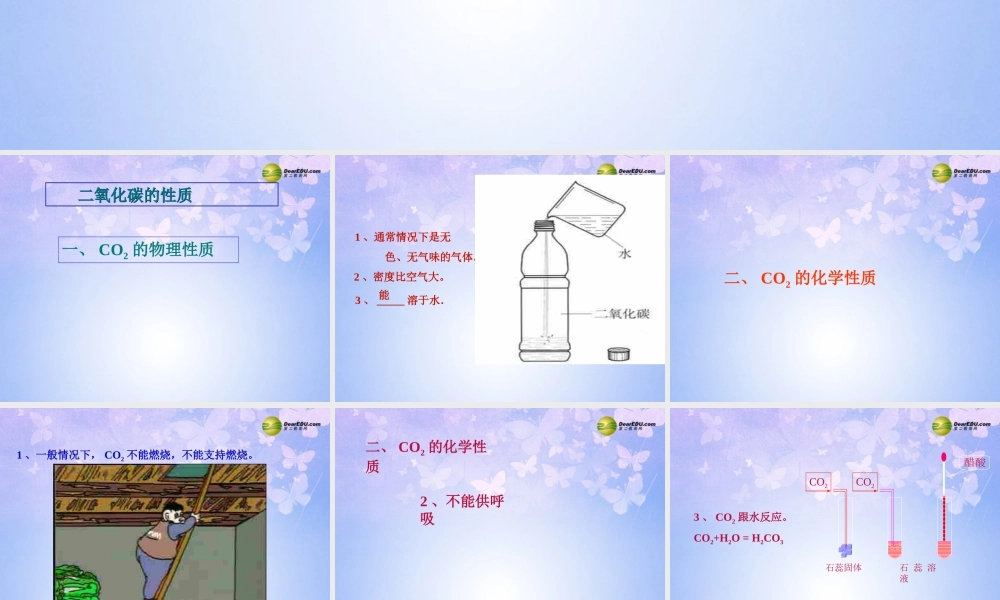 九年级化学上册 63 二氧化碳和一氧化碳课件 新人教版 课件