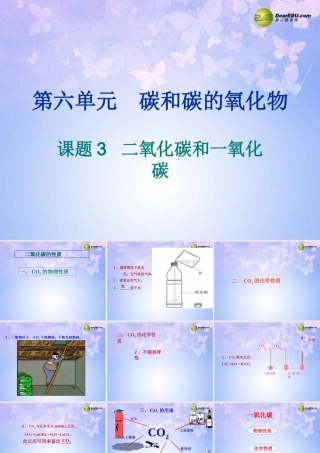 九年级化学上册 63 二氧化碳和一氧化碳课件 新人教版 课件
