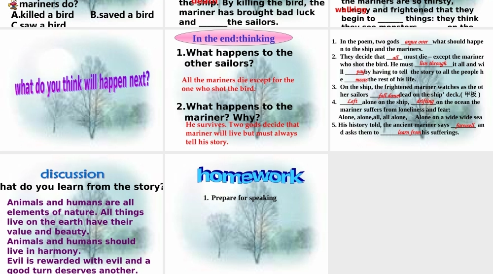 unit13 listening   人教版高二英语Unit13 The water planet单元完整课件 人教版高二英语Unit13 The water planet单元完整课件