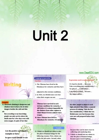 Unit2 Writing课件示例 人教版 课件