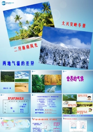 七年级地理上册 第三章 第四节 世界的气候课件 新人教版 课件