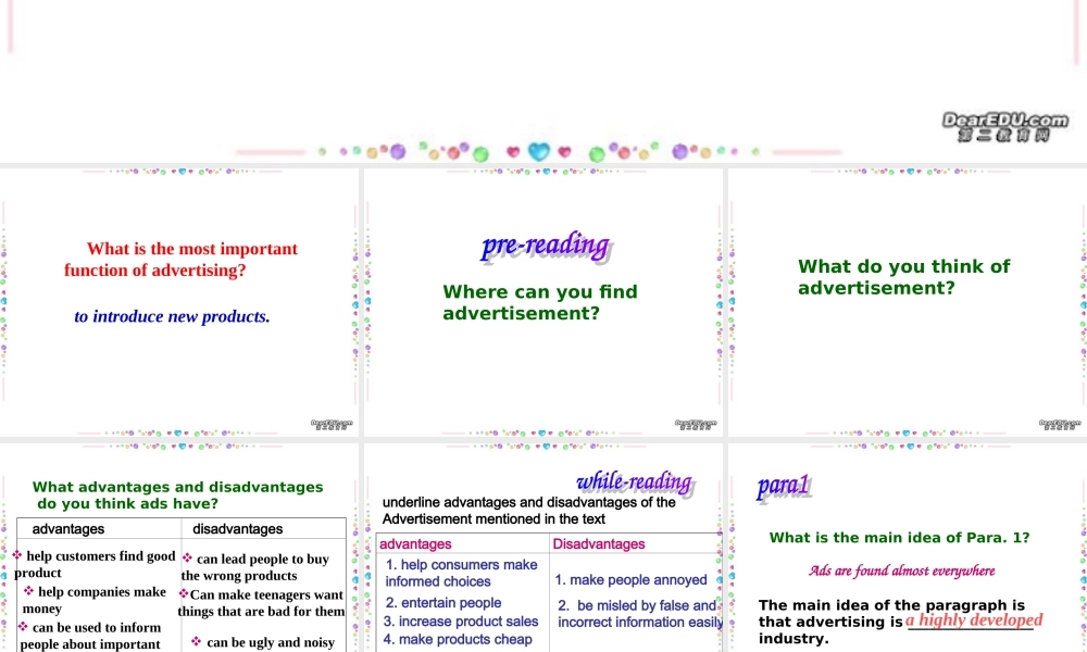 Unit5 Reading Advertising 新课标 人教版 课件