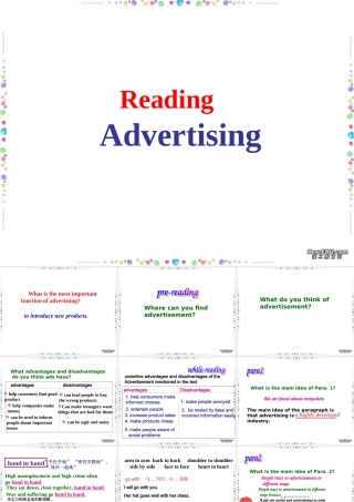 Unit5 Reading Advertising 新课标 人教版 课件