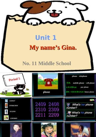 Period 5 人教新目标七年级英语上Unit1课件(整个单元)
