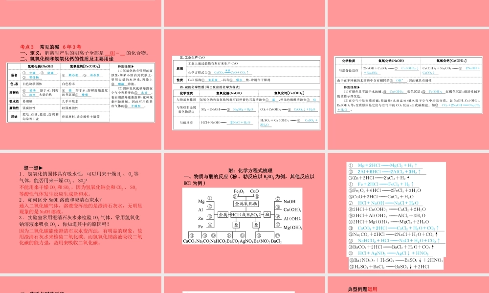 (潍坊专版)中考化学总复习 第一部分 系统复习 成绩基石 第十单元 酸和碱 第1课时 常见酸、碱的性质和用途课件 新人教版 课件