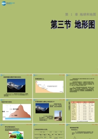七年级地理上册 1.3 地形图课件 中图版 课件