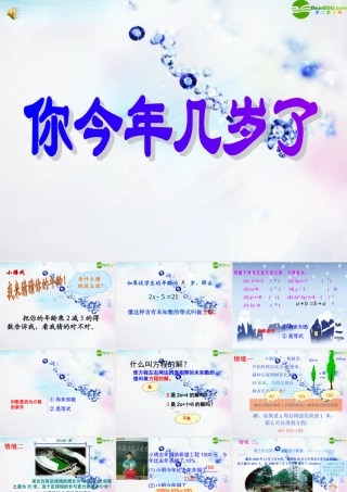 七年级数学上册 你今年几岁了课件 北师大版 课件