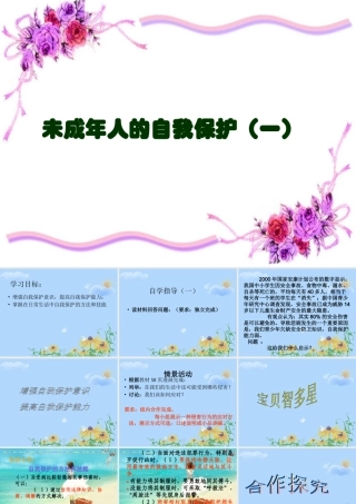 七年级政治下册 未成年人的自我保护课件 人教新课标牐 课件