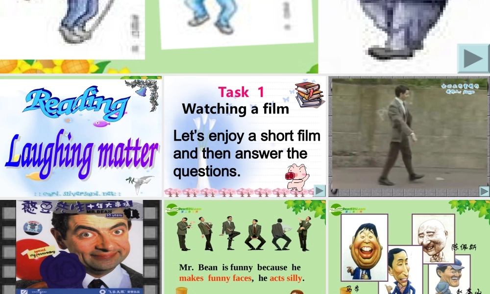 Unit 件 高二英语：(Unitumor)课件(含短片) 人教版 高二英语：(Unitumor)课件(含短片) 人教版