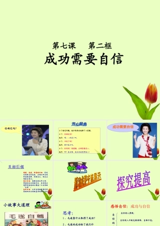 七年级政治上册 7.2成功需要自信课件 鲁教版 课件