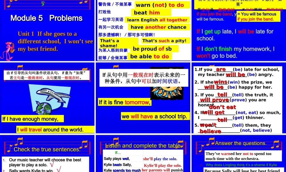 八年级英语下册Module 5 Problems全模块课件