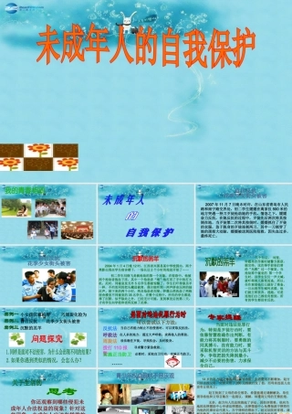 七年级政治下册 第七单元 第16课 第二框(未成年人的自我保护)参考课件3 鲁教版 课件
