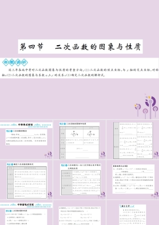 中考数学总复习 第三章 第四节 二次函数的图象与性质课件