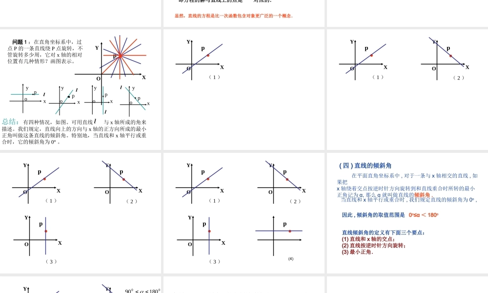 7.1(1) 第七章直线和圆的方程全部课件 第七章直线和圆的方程全部课件