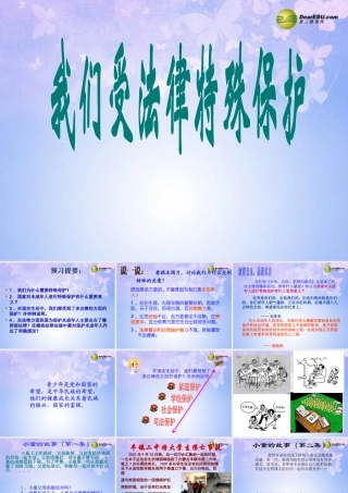 七年级政治下册 我们受法律的特殊保护课件 鲁教版 课件