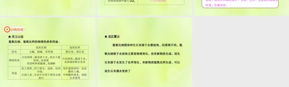 九年级化学下册 第十单元 酸和碱 课题1 常见的酸和碱(第3课时)高效课堂课件 (新版)新人教版 课件