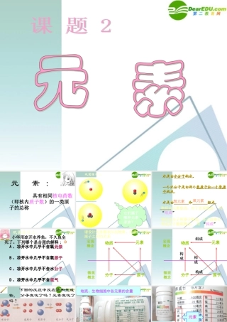九年级化学上册 42元素课件1 人教新课标版 课件