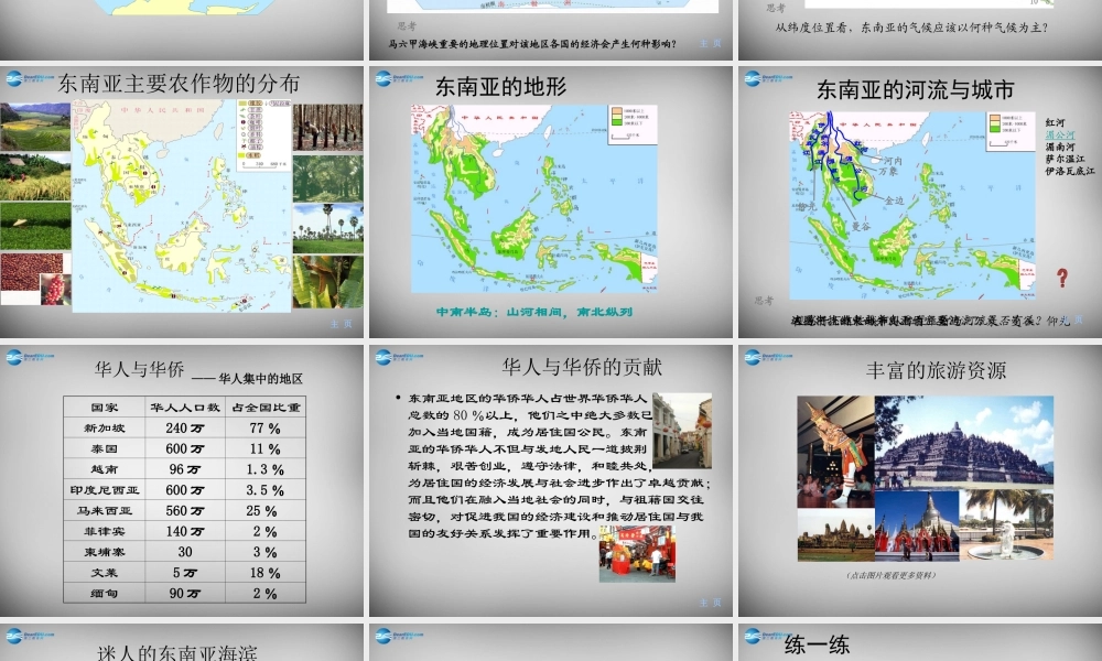 七年级地理下册 第七章 第二节 东南亚课件 新人教版 课件