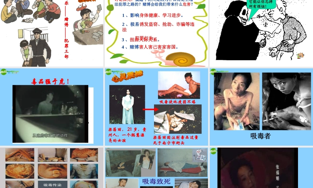 七年级政治下册 第七单元第15课第一框面对生活中的不良诱惑课件 鲁教版 课件