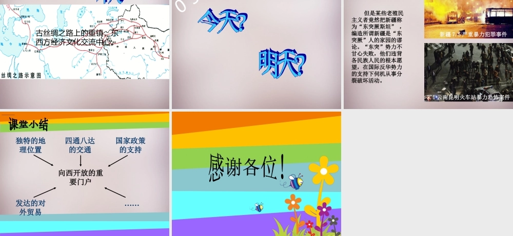 七年级历史与社会下册 第六单元 第3课 第3框 向西开放的重要门户—乌鲁木齐课件2 人教版 课件