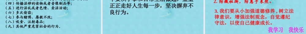 七年级政治下册 第十五课 第二框 预防违法犯罪 杜绝不良行为课件 鲁教版 课件
