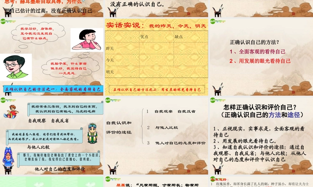 七年级政治上册 新自我 新认识课件 鲁教版 课件