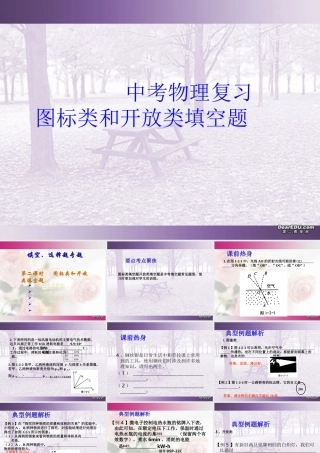 中考物理复习图标类和开放类填空题 试题
