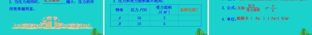 9.1 压强课件 八年级物理下册 9.1 压强课件+素材 (新版)新人教版 八年级物理下册 9.1 压强课件+素材 (新版)新人教版