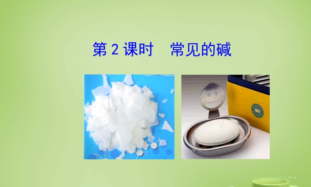 九年级化学下册 第10单元 课题1 第2课时 常见的碱课件 (新版)新人教版 课件
