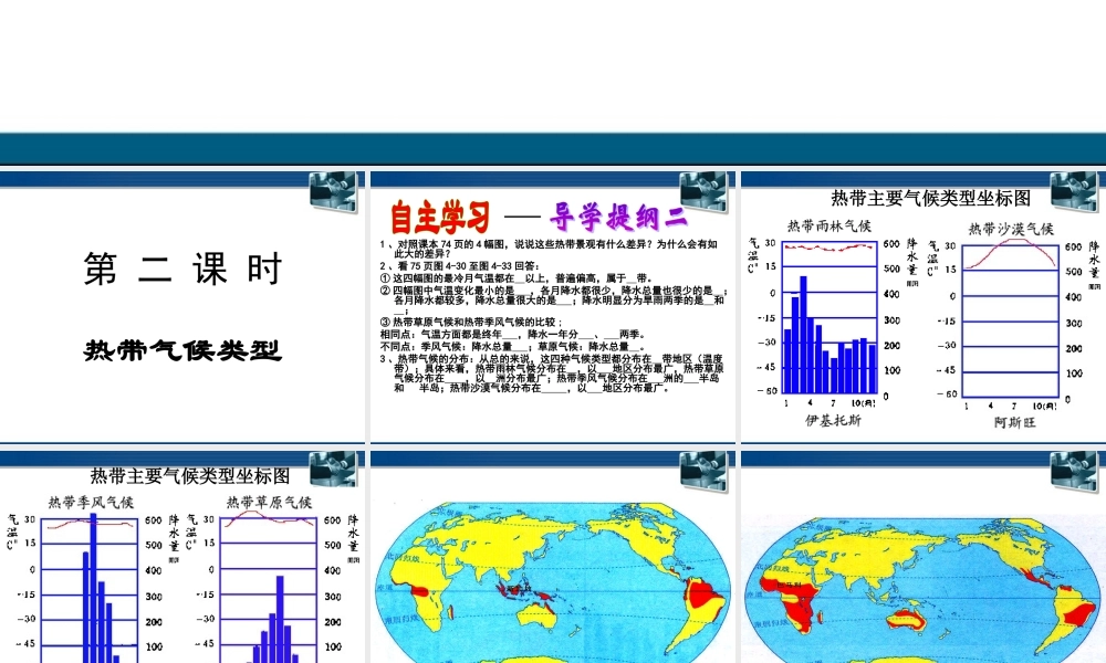 七年级地理上册 4.4(世界主要气候类型)课件 湘教版 课件
