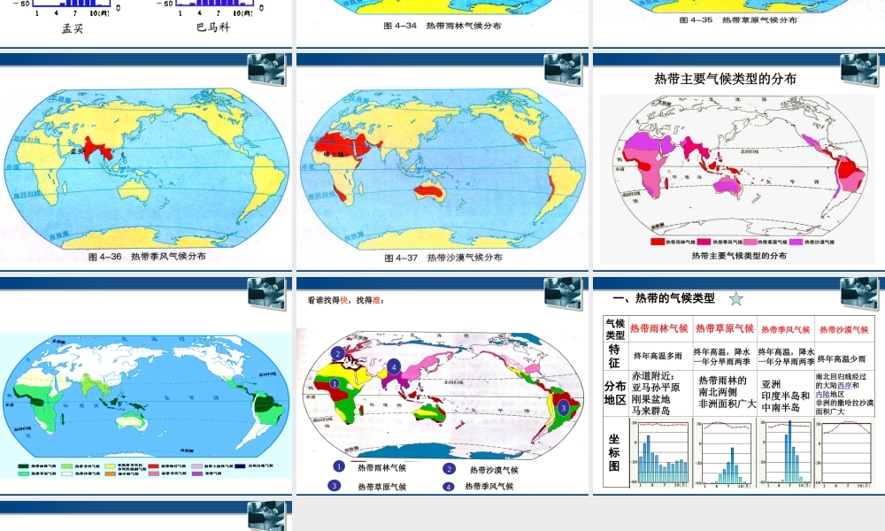 七年级地理上册 4.4(世界主要气候类型)课件 湘教版 课件