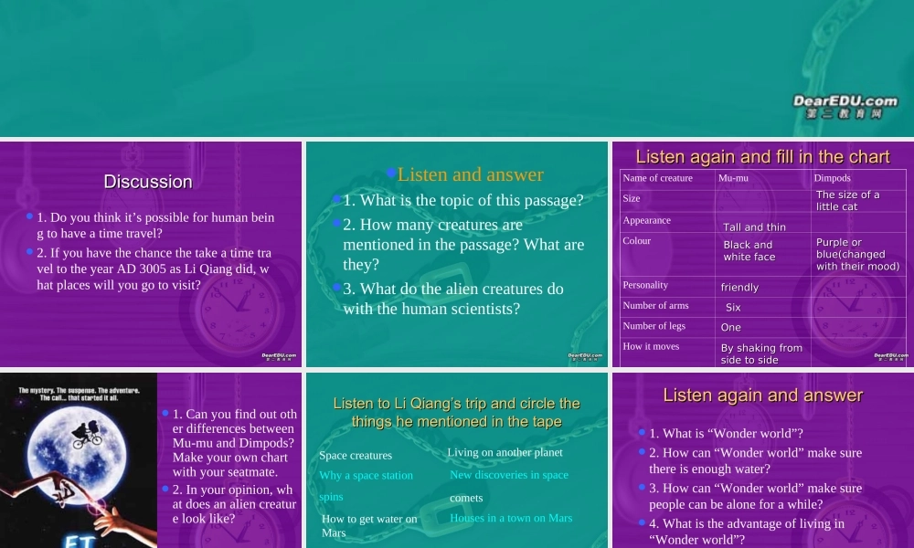 life in the future2 高二英语life in the future课件[整理五课时]人教版 高二英语life in the future课件[整理五课时]人教版