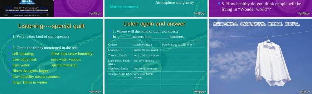 life in the future2 高二英语life in the future课件[整理五课时]人教版 高二英语life in the future课件[整理五课时]人教版