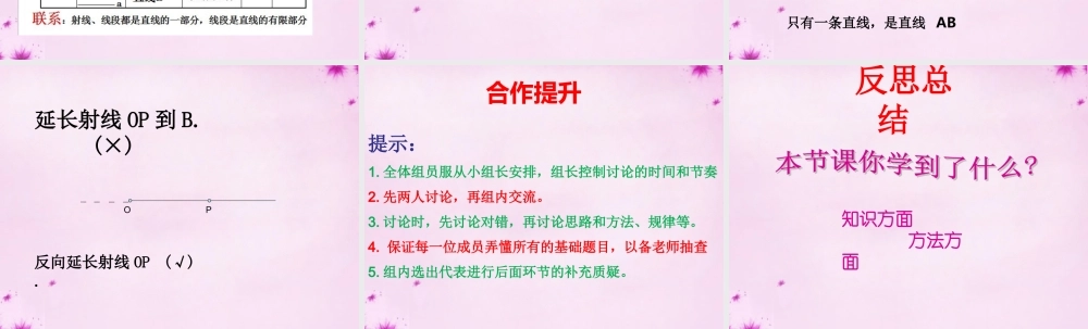 七年级数学上册 1.3 线段、射线和直线课件 (新版)青岛版 课件